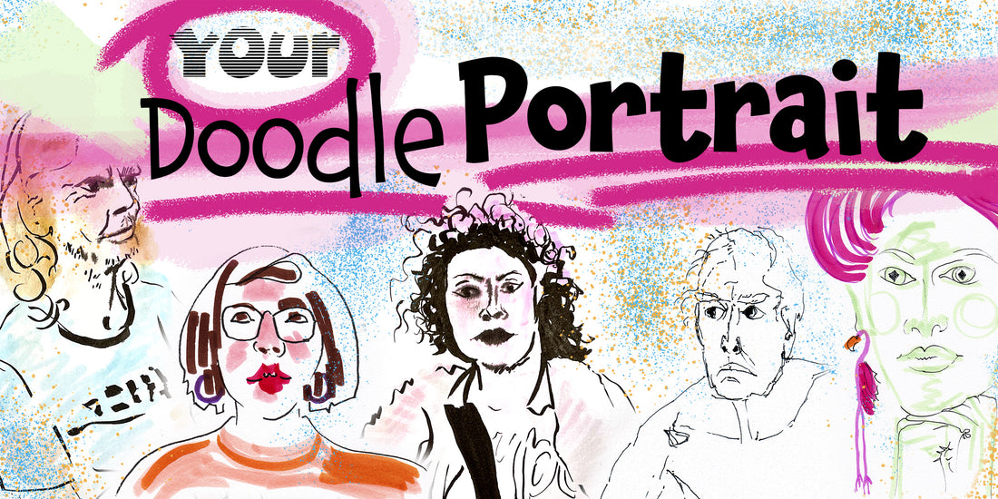 Doodle Portraits Art Residency at Sonder Coffee