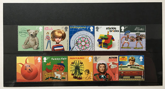 Royal Mail Classic Toys stamp set including Sindy doll