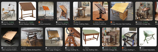 354 - Vintage Drafting Table