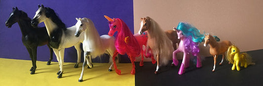 Wild fantasy horses and ponies