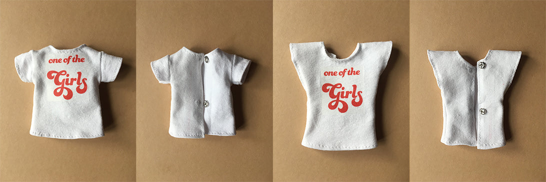 One of the Girls slogan T-shirts