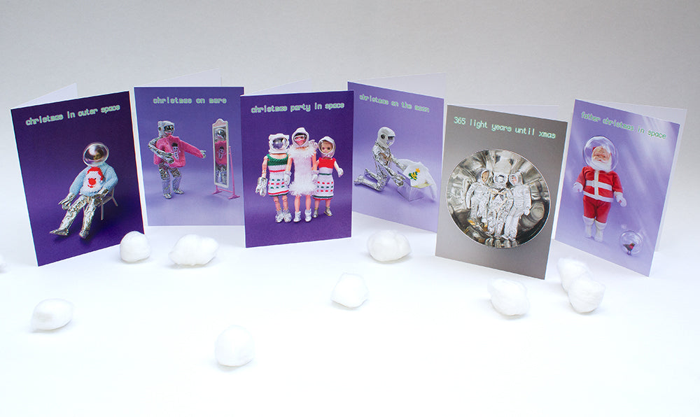 6 funny sci-fi fashion doll cards