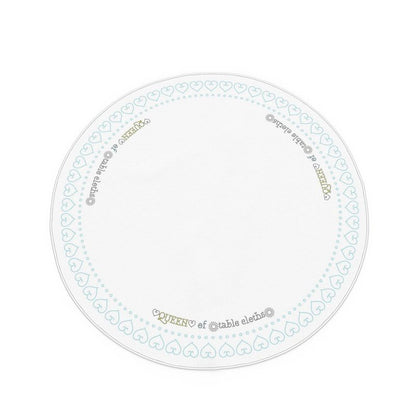 Circular Round Tablecloth with ‘Queen Of’ fun text design