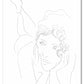 Portrait drawing of Roxana lying on her front - 30 July 2023