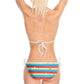 Bikini - Rainbow Splash on Stripes