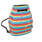 Bucket Backpack - Rainbow Splash on Stripes