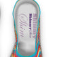 Espadrille Shoes - Rainbow Splash on Stripes