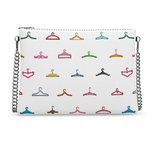 Cross Body Bag With Chain - Funky Polka Hangers