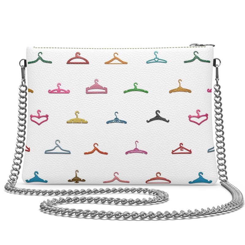 Cross Body Bag With Chain - Funky Polka Hangers