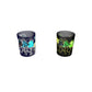 Round Shot Glass 2 Set - Green Halloween Party Skeletons