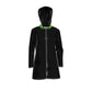 Women's Hooded Rain Mac - All Year Halloween with Skull Hood