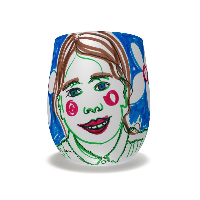 Drinking glass - Daughter Doodle 29 Januaryn 2023
