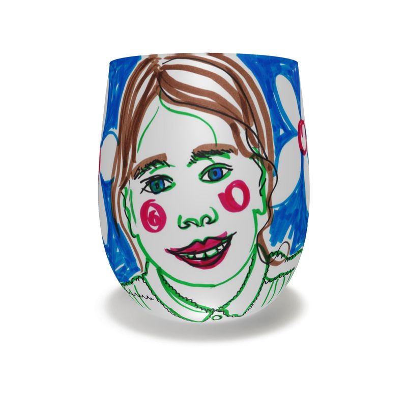 Drinking glass - Daughter Doodle 29 Januaryn 2023