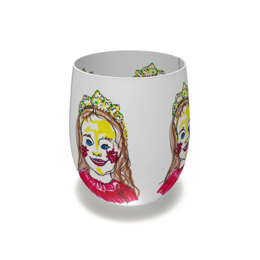 Drinking glass - Girl Doodle 29 January 2023