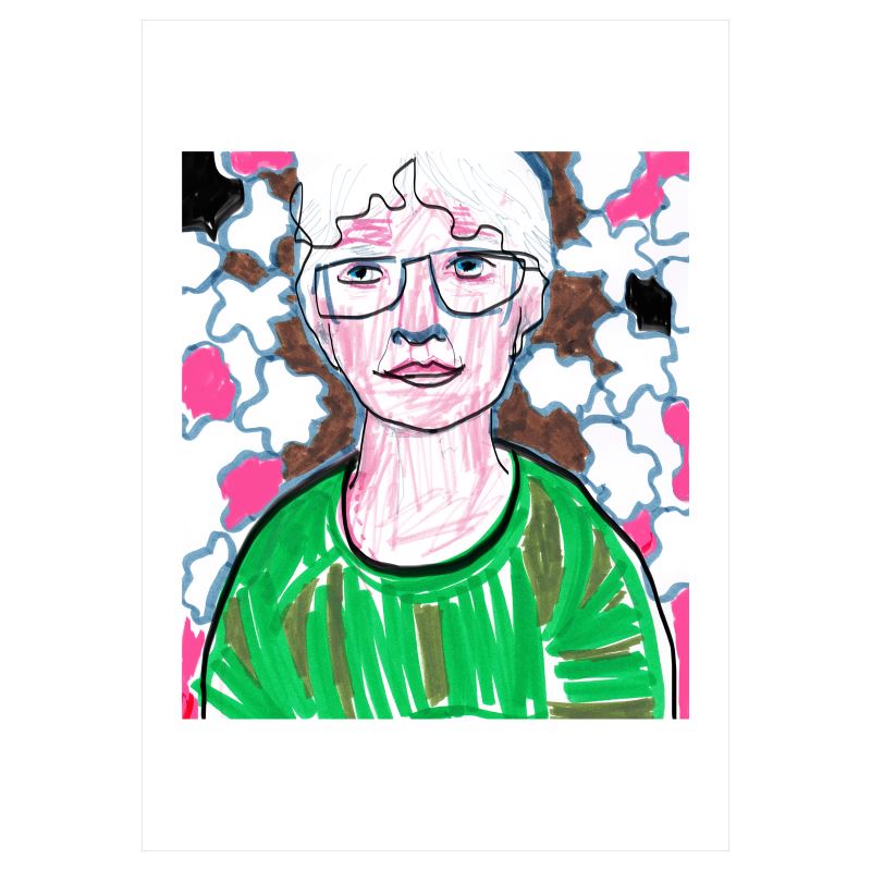 A3 art print Dee Doodle shapes portrait 31 January 2023