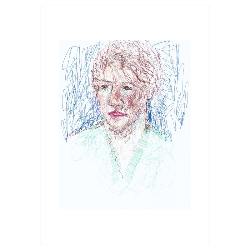 A3 art print - Lesley scribbly - 6 February 2023