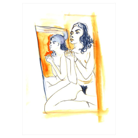 A3 Art Print - Kali With Clasped Hands And Mirror - 22 January 2023